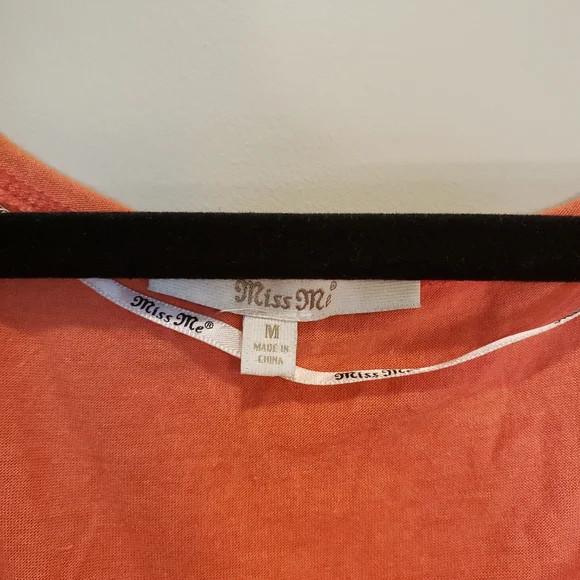 Miss Me Boho fringe top with beads Size Medium - Picture 2 of 9